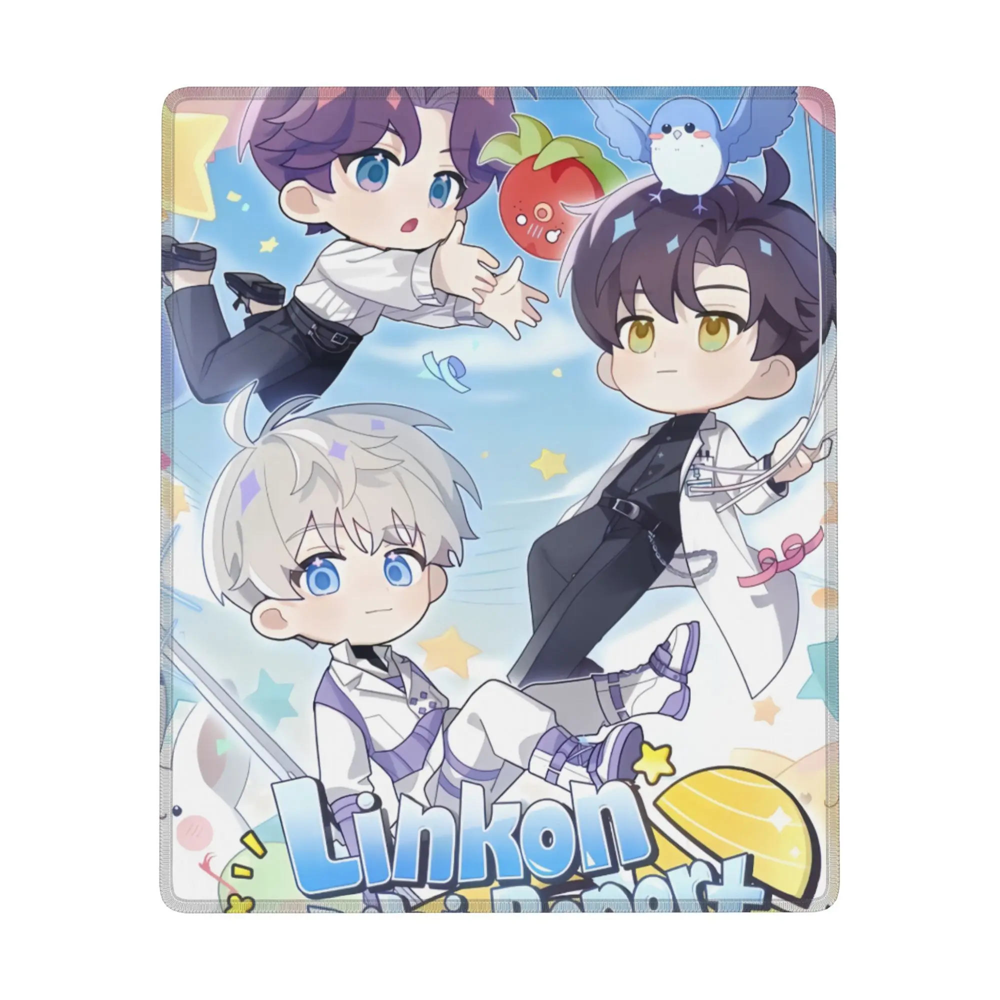 

Резиновый коврик для мыши Love and Deepspace, нескользящий настольный кожаный водонепроницаемый, устойчивый к царапинам, легко чистящийся коврик для ПК, ноутбука, рабочего стола