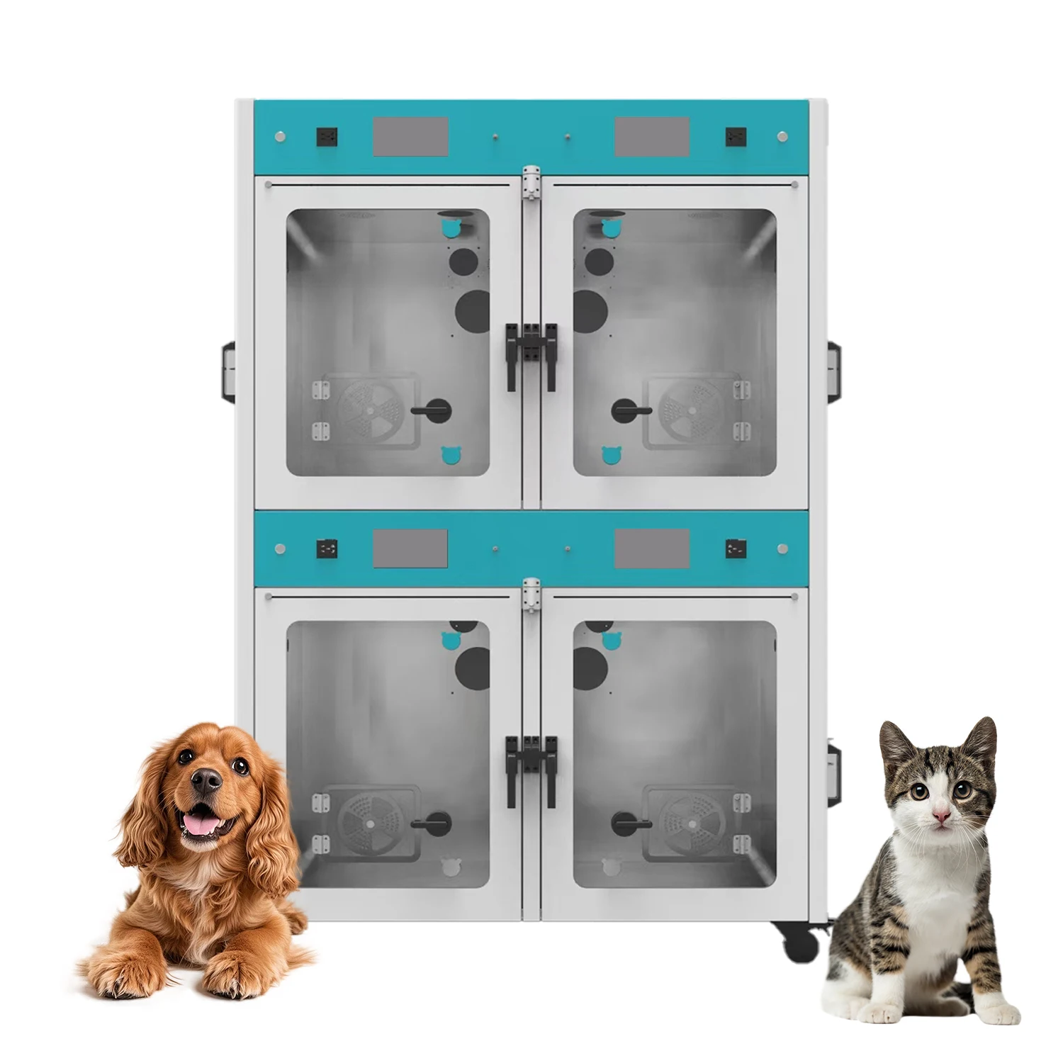

Convenient Control Advanced Veterinary Oxygen Cage Combining Nebulization Constant Humidity System Pet ICU Cage