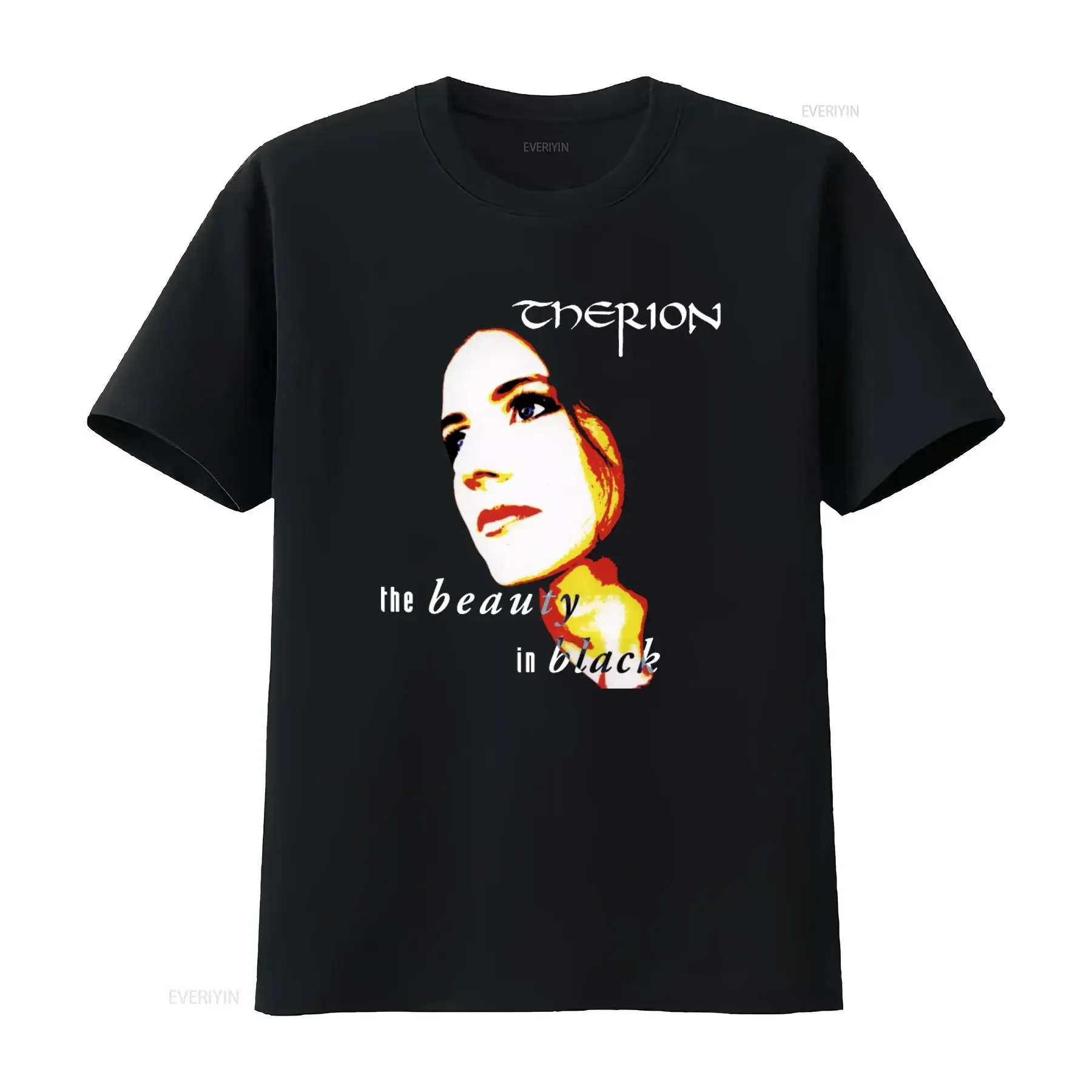 Therion The Beauty In Black T Shirt  Cotton for Men S 5XL Stylish Design NB112 vintage Washed Versatile Stretched fashion