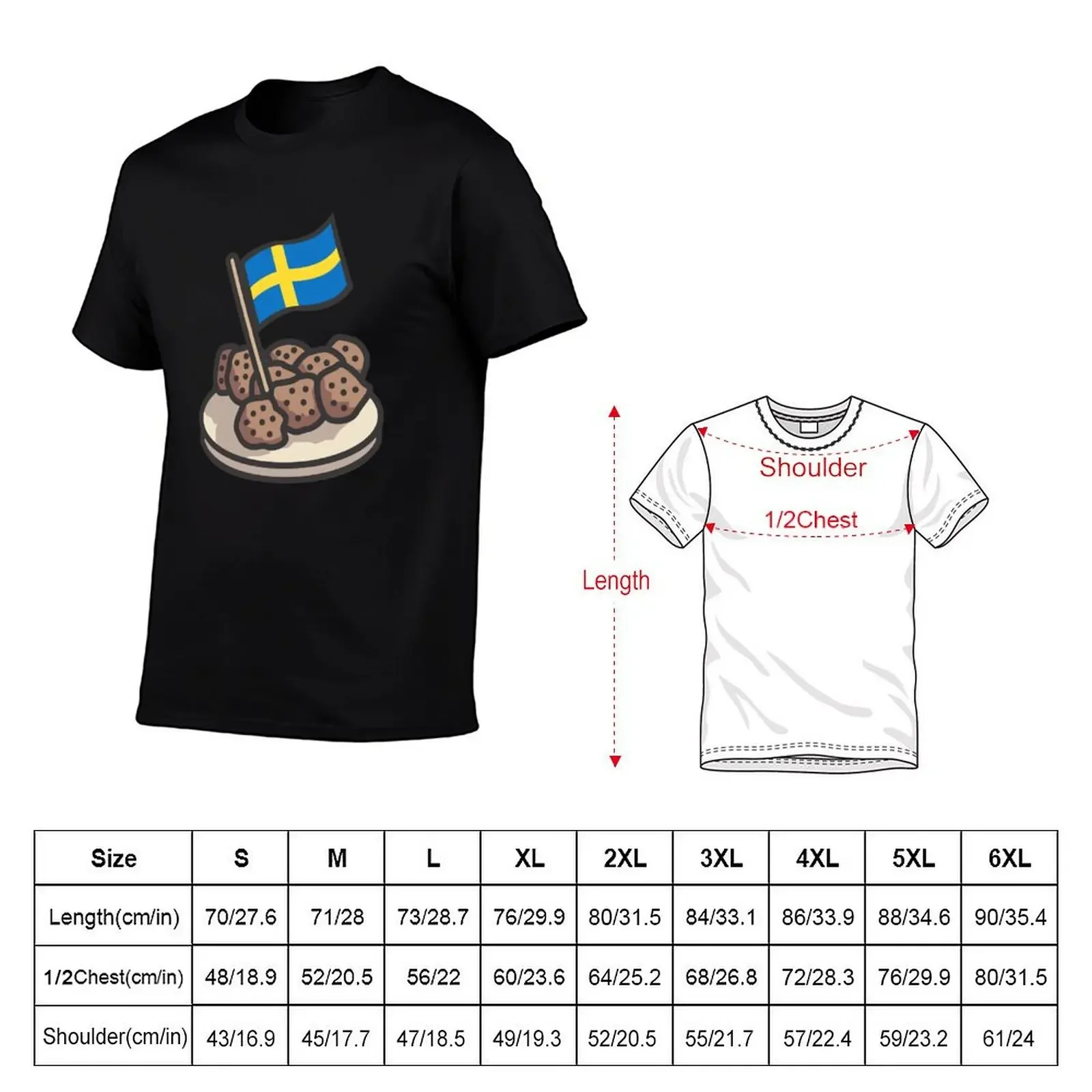 Swedish Meatballs / Funny Sweden Gift T-Shirt kawaii clothes boys whites animal prinfor boys Men's t-shirts