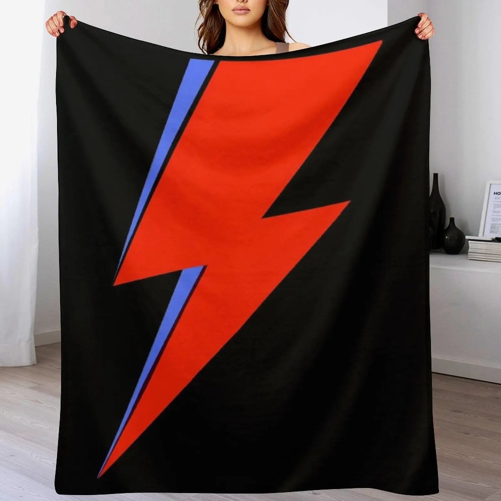 

Aladdin Sane Throw Blanket Travel Size Cozy Blanket for Plane Train