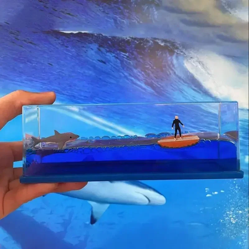 Floating Merry Bottle Cruise Ship Titanic Cruise Ship Fluid Liquid Boat Hourglass Ornament Birthday Gift Drift Ship In Bottle