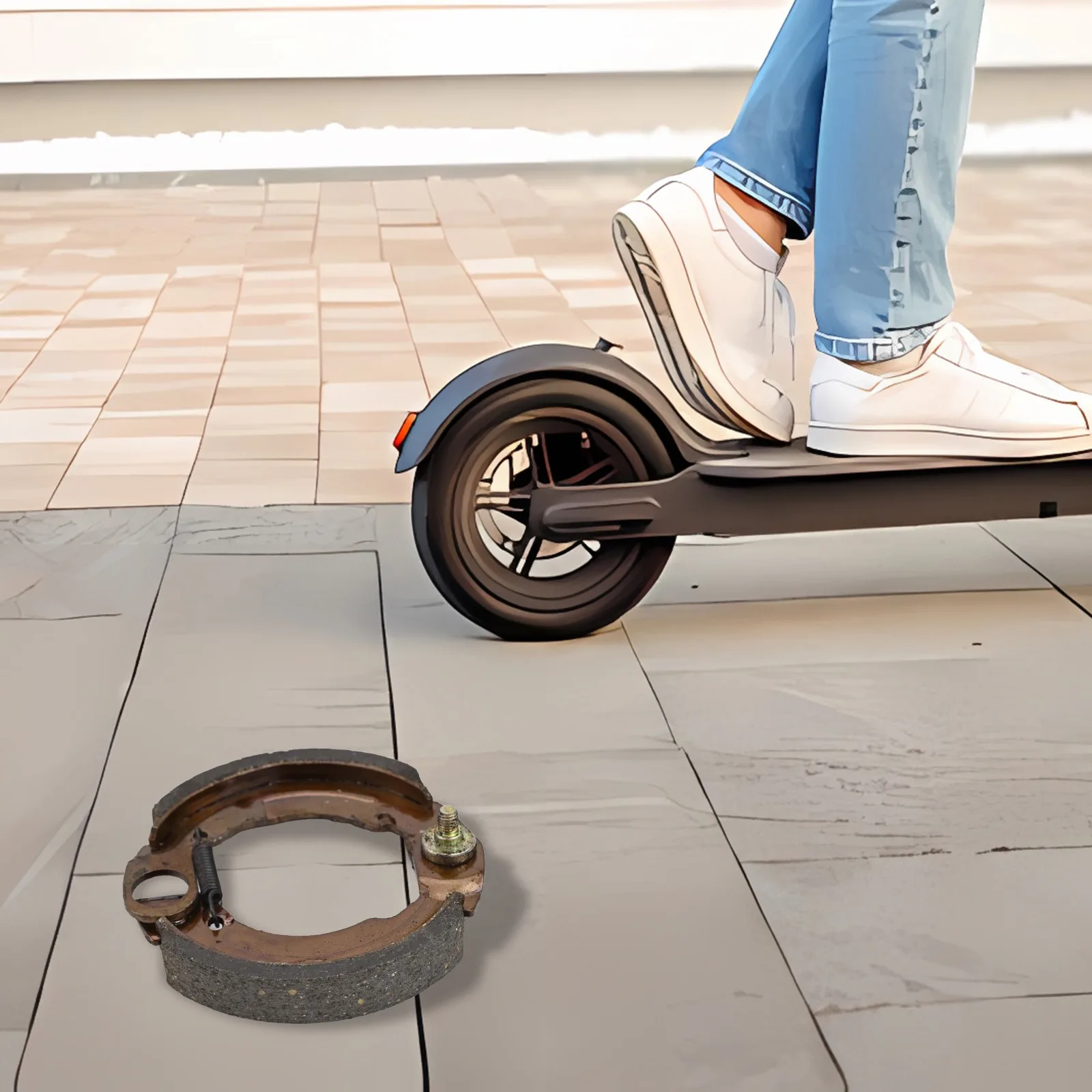Ebike Bremsbeläge Roller 90-110 Typ 90 MM Bremsbacken Für Motorrad AVT Gute Korrosionsbeständigkeit Hitzebeständigkeit – Detail 10