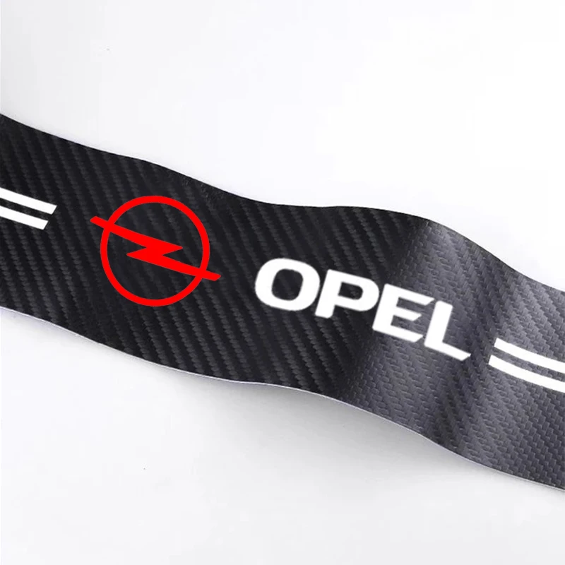 

4pcs New Car-3D Carbon Flber Car Door SIll Protector Scratch Proof Tape For Opel Insignia Astra Antara Meriva Zafira H G Corsa