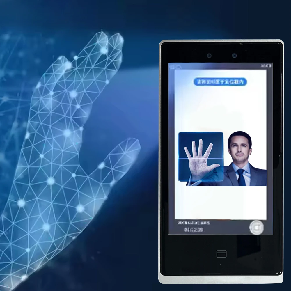 

Newest Facial Palm Vein Fingerprint Recognition Password Swiping Card Access Control Attendance All-In-One Machine Manufacturer