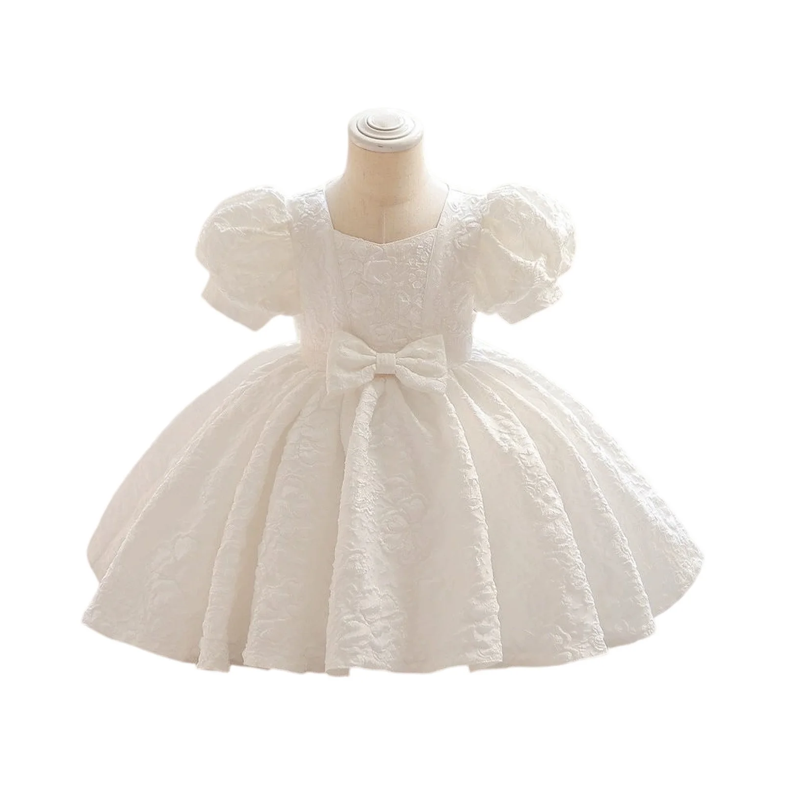 

Toddler Baby Girl Dress Big Bow Baptism Dress Girls First Year Birthday Party Wedding Dress Kids Girls Clothes Tutu Fluffy Gown