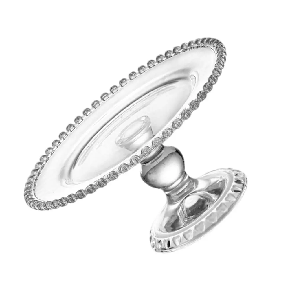 

1 шт. Элегантная тарелка для фруктов в европейском стиле, стеклянный поднос для закусок для свадьбы, дня рождения, украшения гостиной