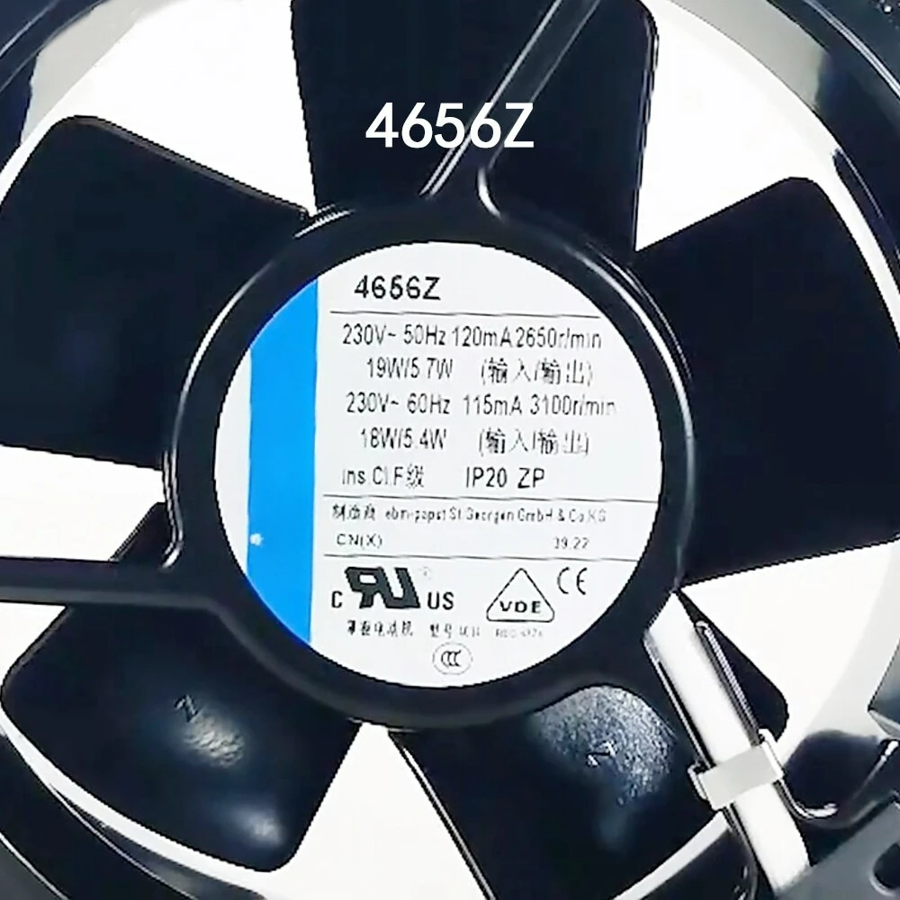 

Для Ebmpaps цельнометаллический охлаждающий вентилятор 120*120*38 мм 4656Z 230 В 18/19 Вт 2650 об/мин радиатор-