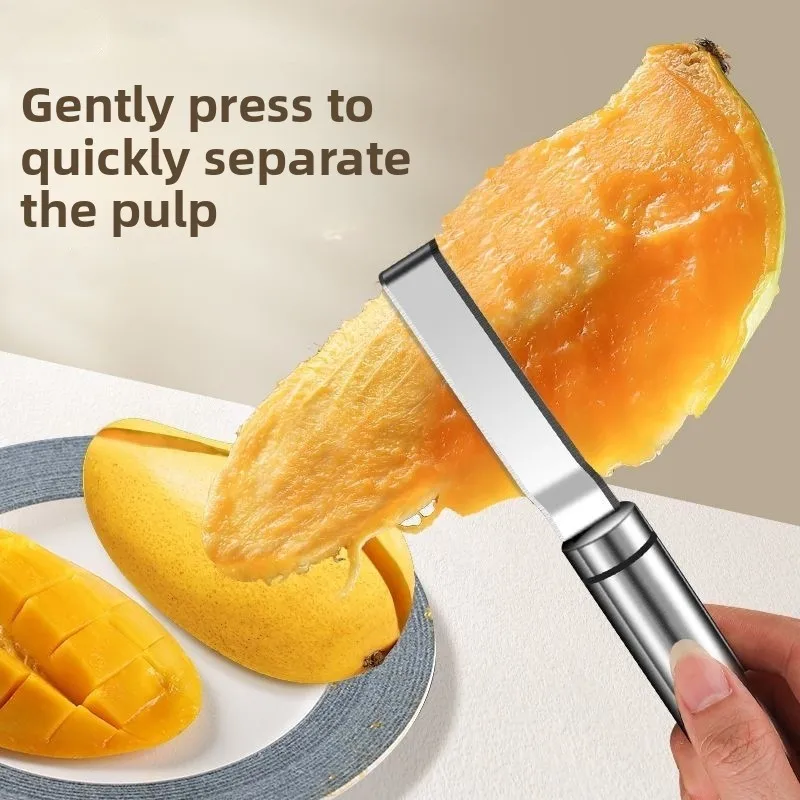 

Mango Slicer peeler Mango Splitter Fruit Peeler Slicer Cutter Knife Fruit Peeling Tool Coring Diced Kitchen Gadget Fruit Spoon