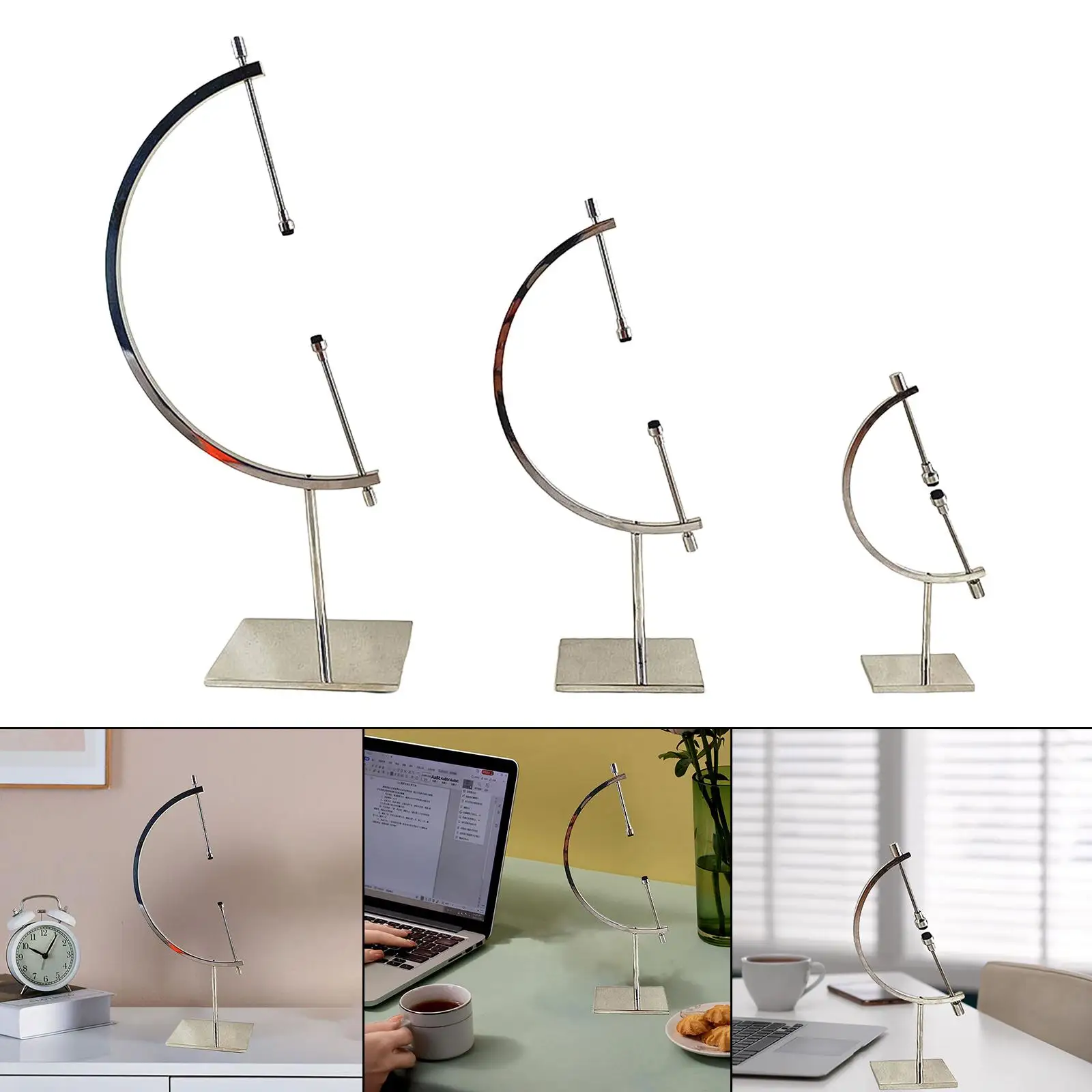 Metall Kugel Halter Messschieber Ständer Rack Anti Rost Globus Display Ständer Shell Schmuck Steine Dekoration