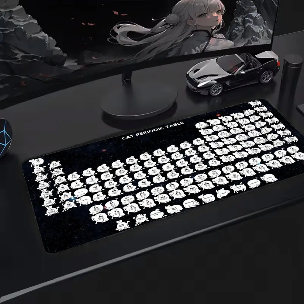 

Periodic Table Mouse Pad Oversized Mouse Mat, Extended Gaming Surface, Non-Slip Backing, Perfect for Desk Use