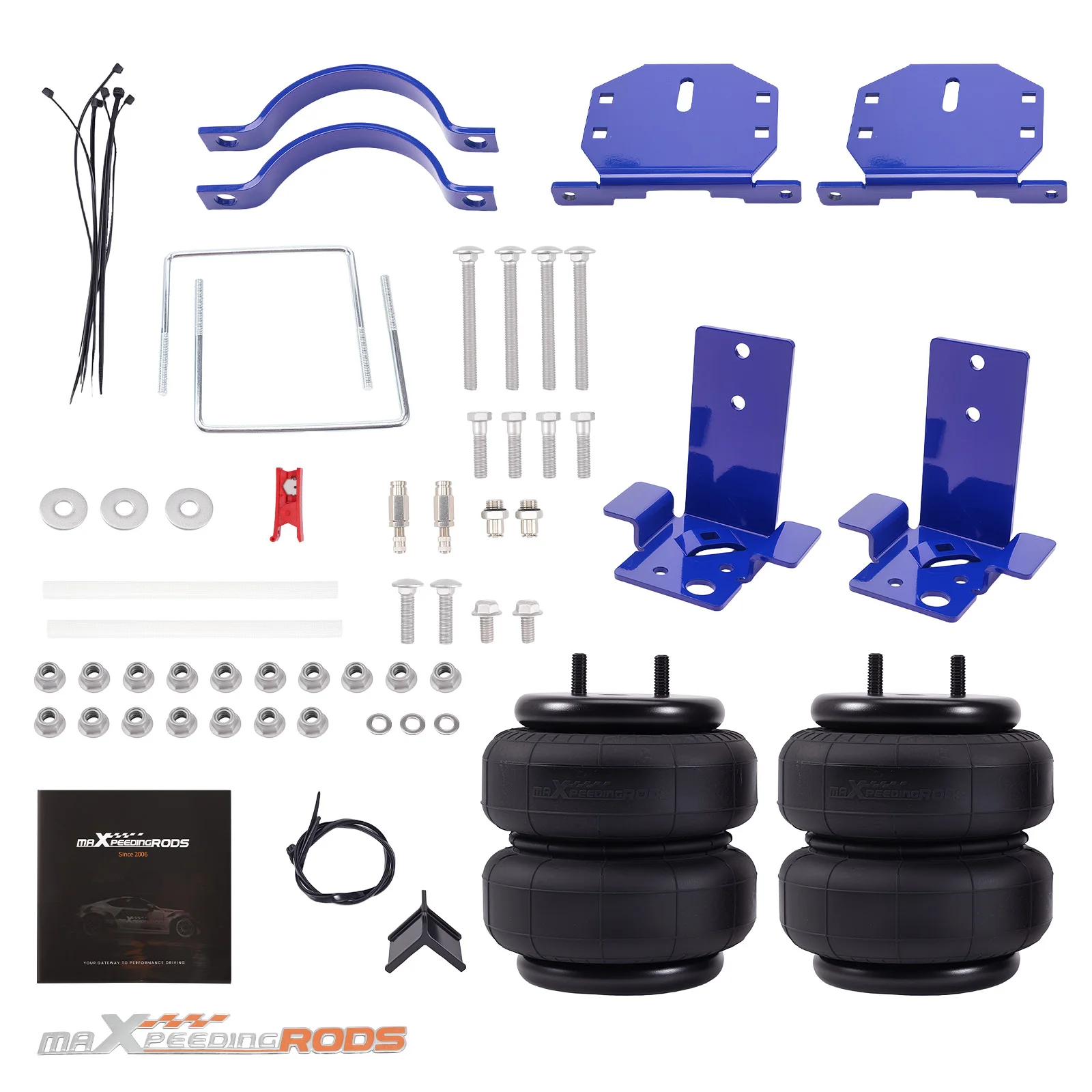 

Rear Tow Assist Air Spring Suspension Kit For Ford Excursion 2WD 6.8L V10 Air Helper Spring Bag Kit 5000lbs