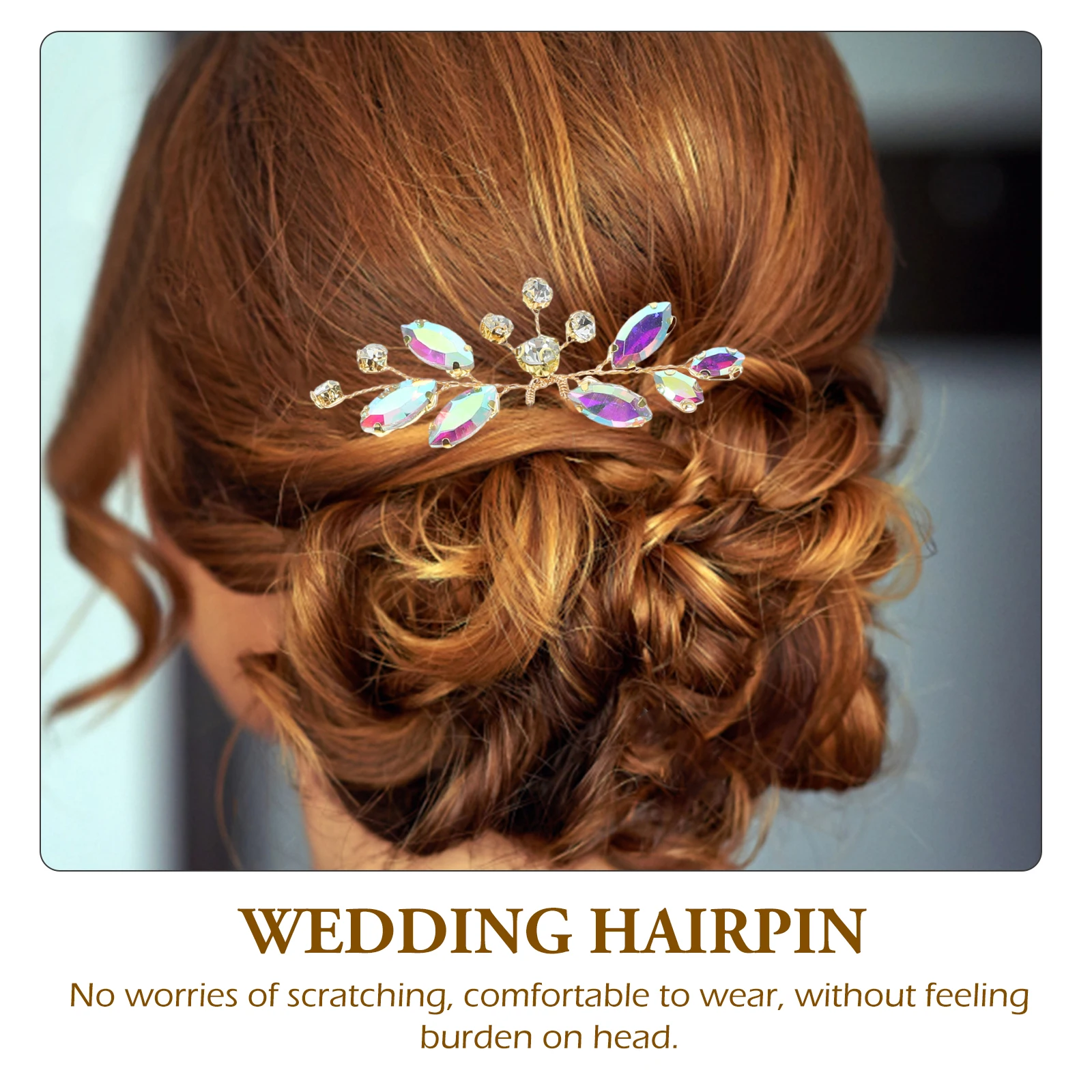 

3Pcs Bridal Rhinestone Hairpins Wedding Hair Pieces Versatile Hair Accessories for Brides Bridesmaids Women Bridal Hairpin
