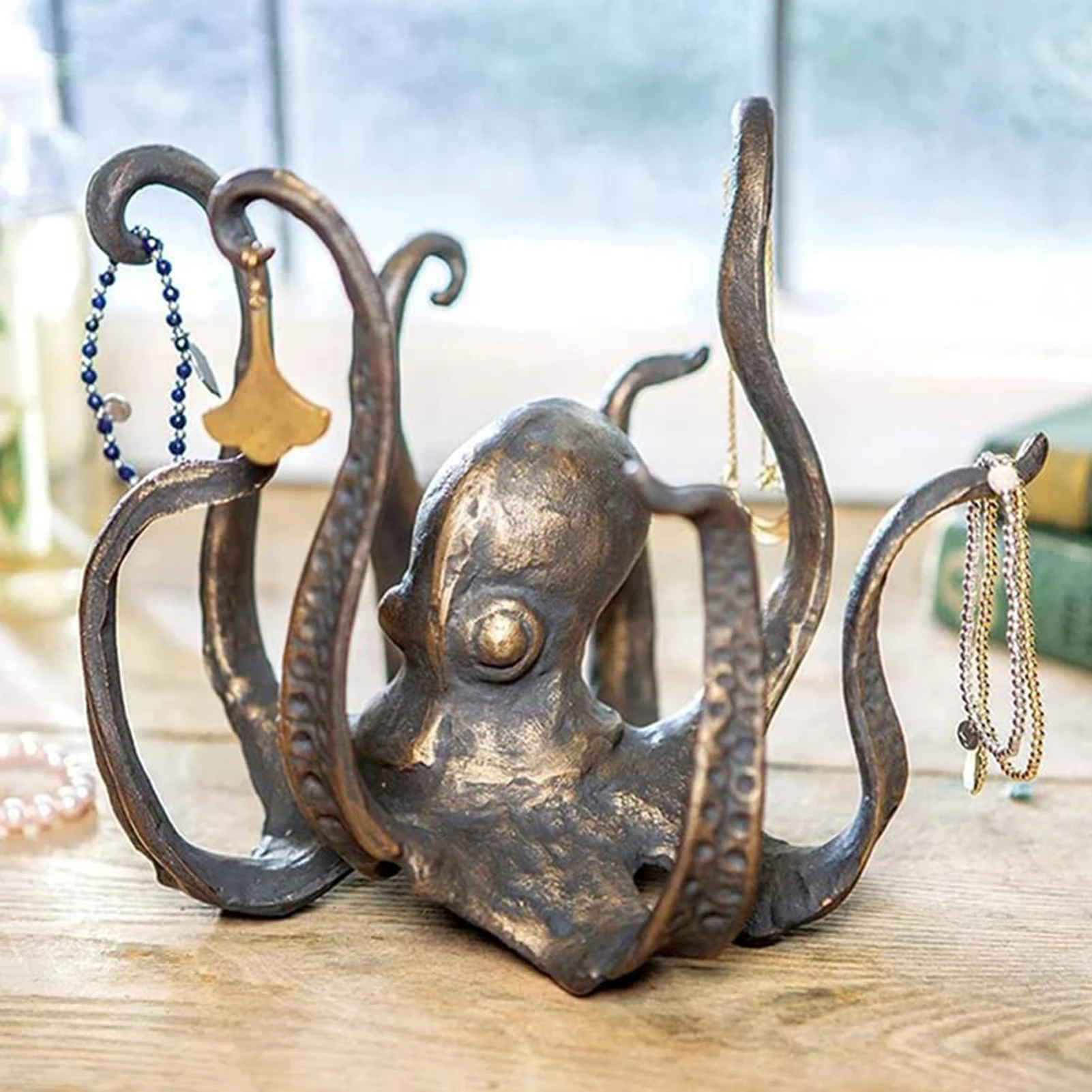 Octopus Coffee Cup Holder Fine Workmanship Added Appeal Ornament for Kitchen Dining Room Decor