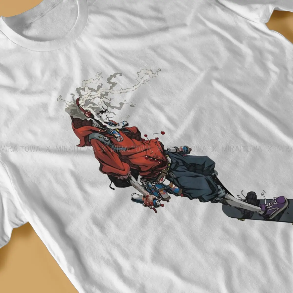 Afro Samurai TShirt For Male Gorillaz Virtual Band Clothing Novelty T Shirt Comfortable Printed Fluffy Creative Gift