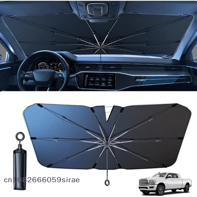 （CC44）Multifunctional Convenient Foldable Car Windshield Sunshade Interior Protection Cover Car Sun Umbrella