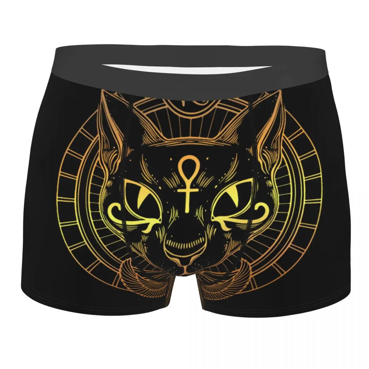 

Cats And Ankh Cross Ancient Egypt Men Boxer Briefs Underwear Highly Breathable Top Quality Gift Idea