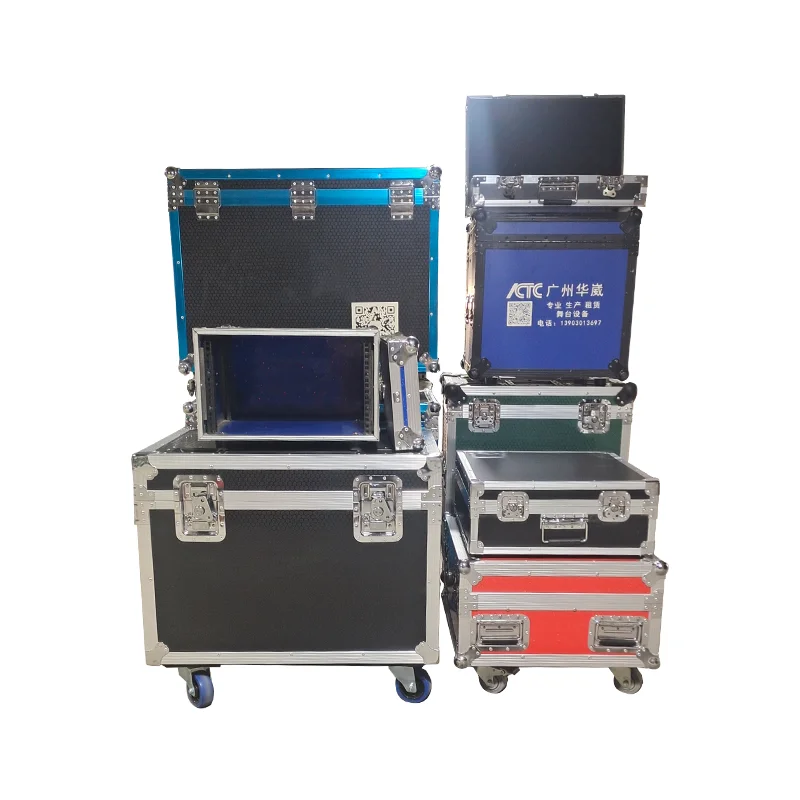 Large capacity dj flight case with laptop tray