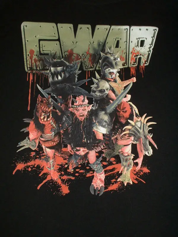 New GWAR Band Of Blood Gift fans Cotton black All size NG941