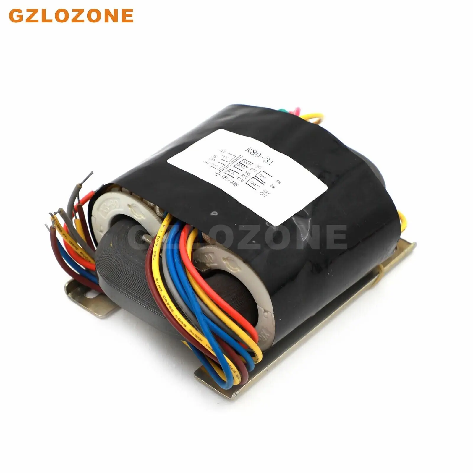 100VA R-core Transformer 0-115V*2 To 300V-0-300V+6.3V+12.6V +15V (B6-88)