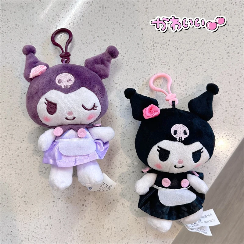 Anime Sleutelhanger Sanrio Hello Kitty Kuromi Knuffels Hanger Schattige Pluchen Speelgoed Kawaii Keyring Party Traktaties Verjaardagscadeau Voor Meisje