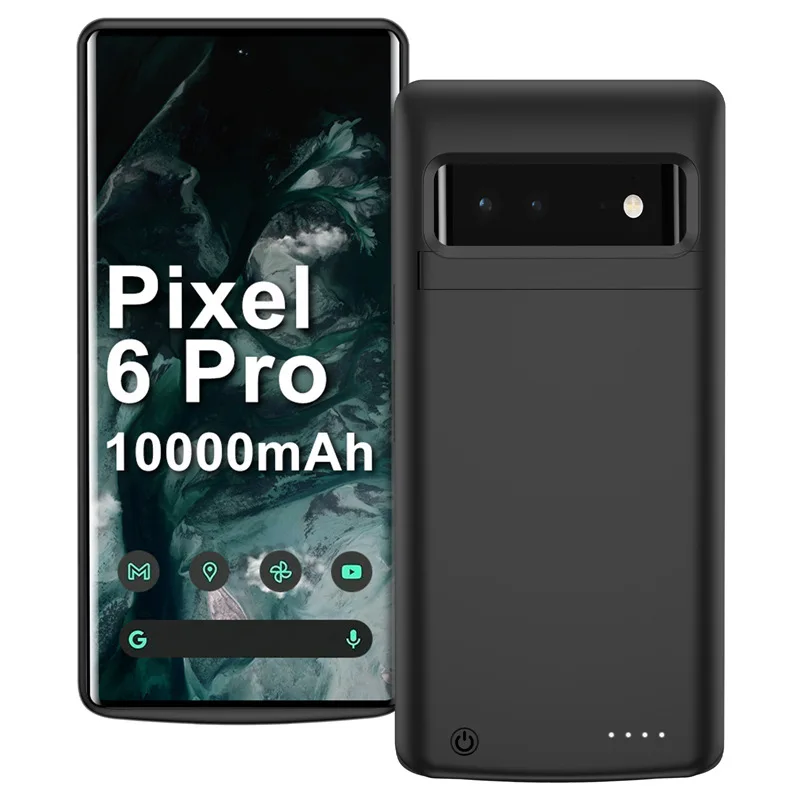 

10,000mAh Shockproof Battery Case with Kickstand for Google Pixel 6/6 Pro | Military-Grade Protection Power Bank Case For 8 Pro
