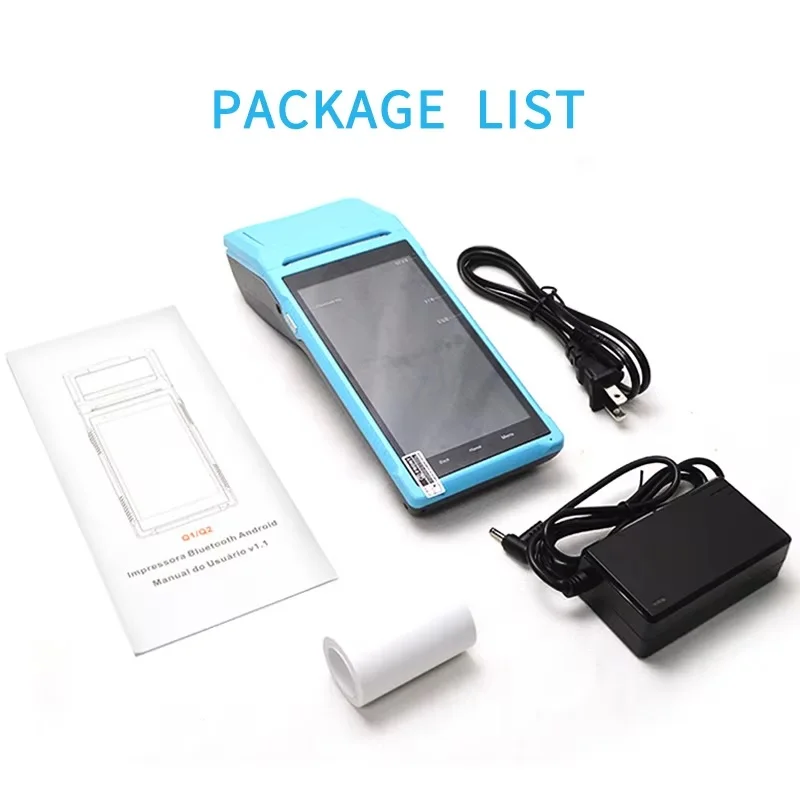 طابعة محطة Pos Q2i المحمولة Pos مقاس 5.5 بوصة تعمل بنظام أندرويد 8.1/11 آلة الدفع اللوحي Pos آلة عد التذاكر اليانصيب #6