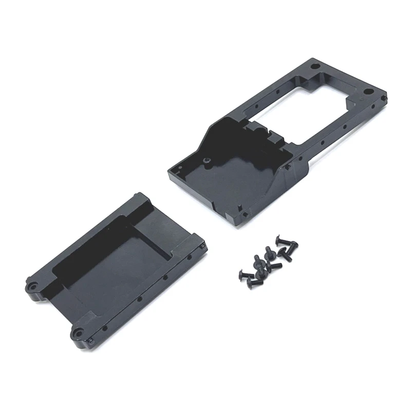 For MN78 MN-78 MN 78 1/12 R/C Car Upgrade Parts Accessories Metal Front & Rear Crossbar Receiver Mounting Bracket,Black