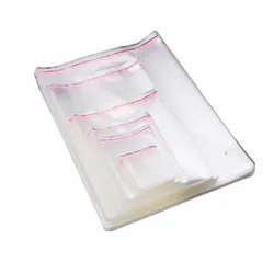 Transparente Selagem Pequena Poli OPP Sacos De Plástico, Presente Da Jóia Embalagem, auto-adesivo Cookie Candy Pacote Celofane Bag, 100