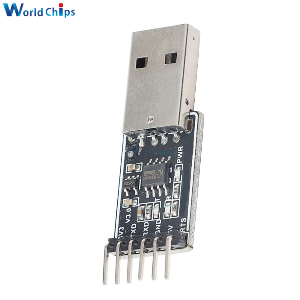 CH340 Geïntegreerde Module CH340N Usb Naar Ttl Seriële Poort Module 5V Naar 3.3V Converter Adapter Debuggen Downloaden Voor microcontroller