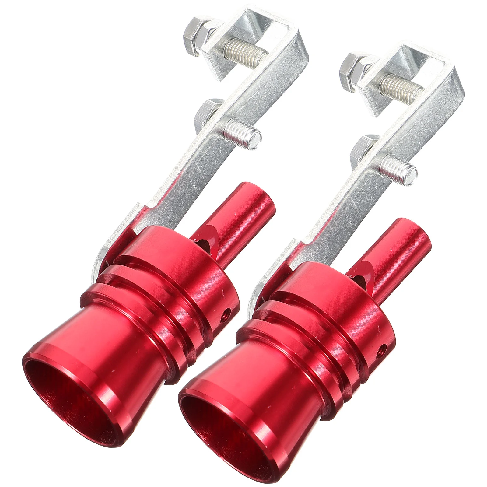 2 Pcs Accessories for Car Decorative Turbines Dual Tip Exhaust Whistle Maker Honk Pipe Tailpipe Blow-off Simulator