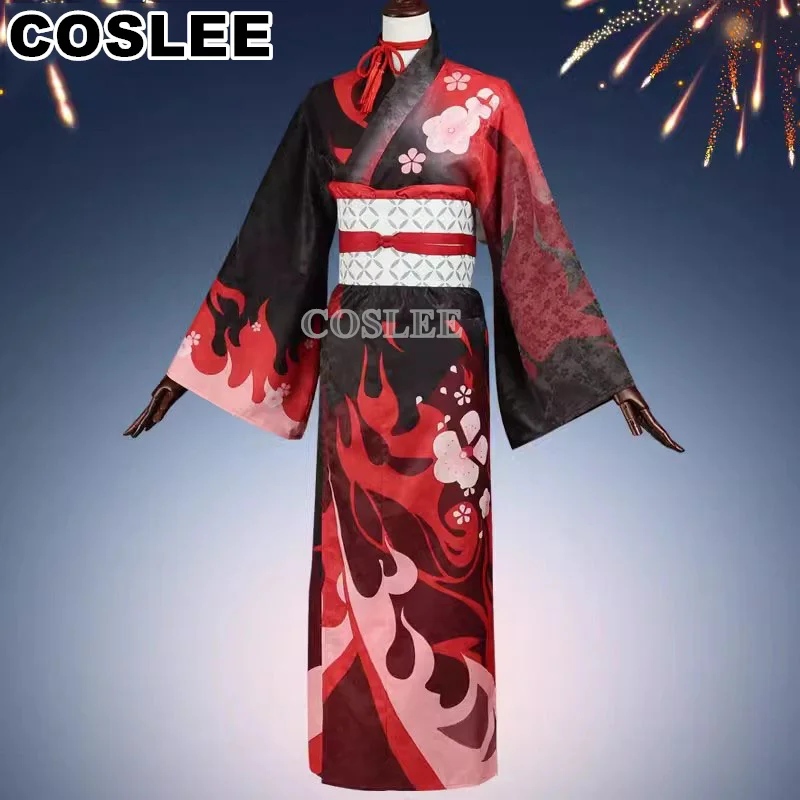 COSLEE Hanyuuda Chizuru Cosplay Costume Genshin Impact Kimono Uniform Dress Game Suit Halloween Party Outfit Women New