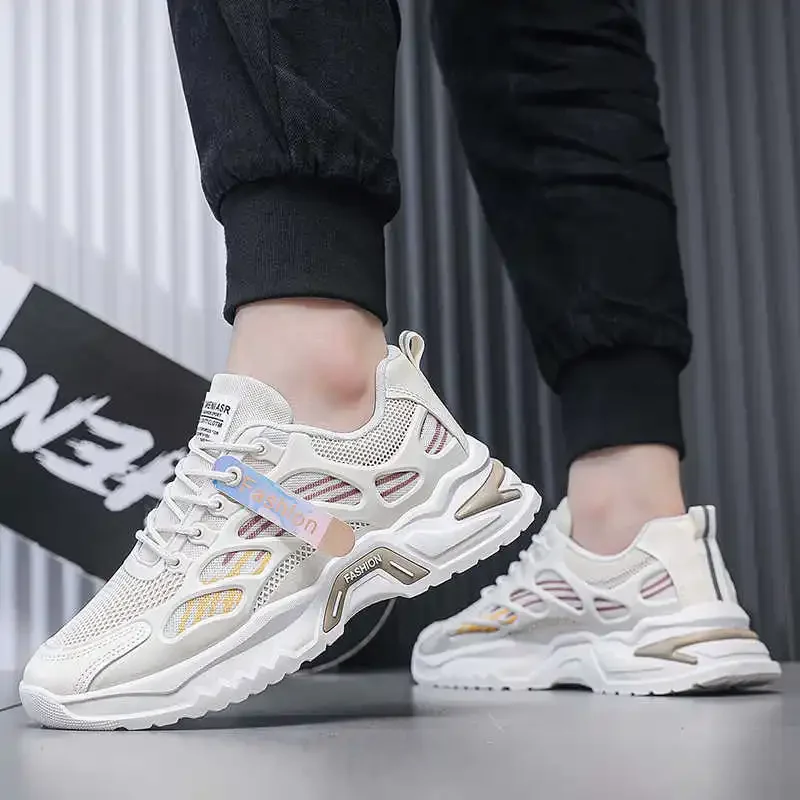 

Lace Up Thick-heeled Women Black Boots Basketball Black And White Sneakers Sports Skateboarding Shoes New Season Factory
