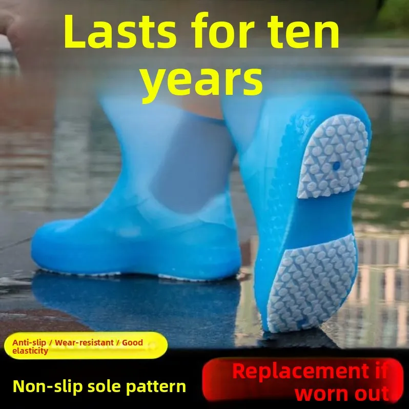 

Водонепроницаемые утолщенные силиконовые чехлы для обуви, противоскользящие, для защиты от дождя, для мужчин и женщин.