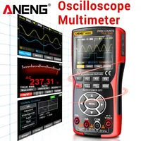 ANENG AOS03 Handheld Dual Channel Oscilloscope Multimeter 3-in-1 Waveform Detection 25000 Counts VA Reverse Color Display Tester