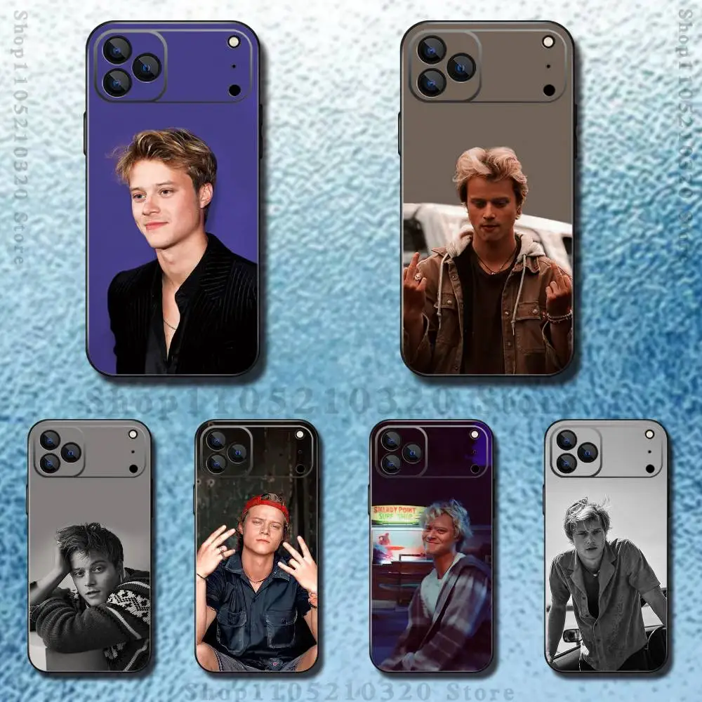 

Actor R-Rudy Pankow Phone Case For iPhone 17,16,15,14,13,12,11 ,Pro Max,XS,X,XR,SE,Mini,8,7,Soft Silicone Black Cover