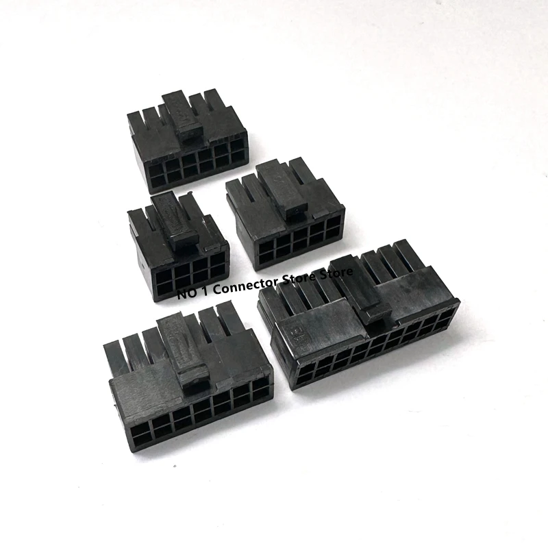 10PCS MX3.0 3.0mm Pitch Micro-Fit 3.0 Connector Housing 2*1/2/3/4/5/6/7/8/9/10/11/12Pin Mini 5557 Male Shell 43025