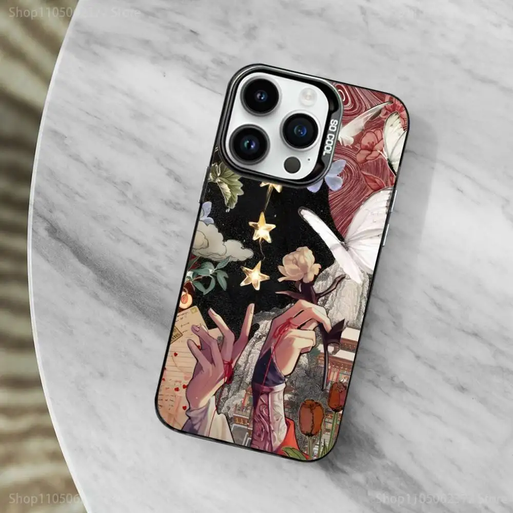 H-Heavens Officials Blessings Capa de telefone para iPhone 11,12,13,16,14,15, Mini,Pro,XS,MAX Capa preta fosca à prova de choque