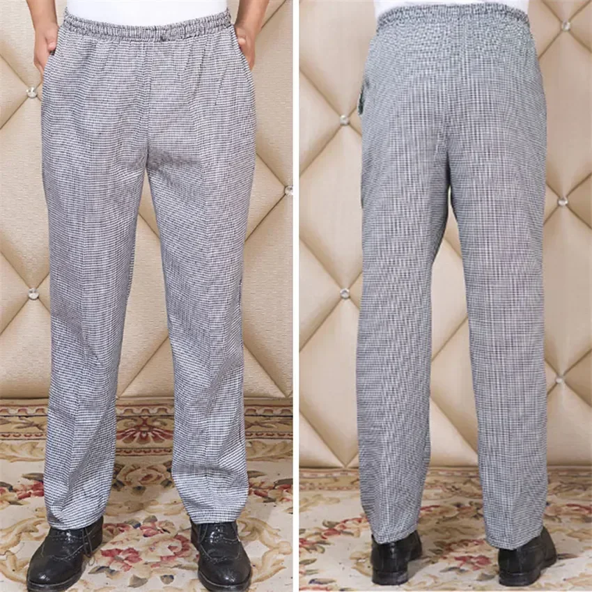 Monos elásticos de cebra para hombre, pantalones de Chef, uniforme de panadería de restaurante, Hotel, venta al por mayor