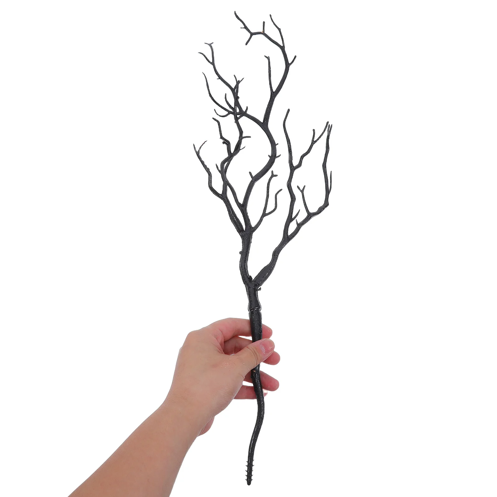 

4pcs Artificial Coral Dry 17.29 Inch Plastic Faux Curvy Branches For Vase Decor Tall Fake Wood Branches Wedding Centerpiece