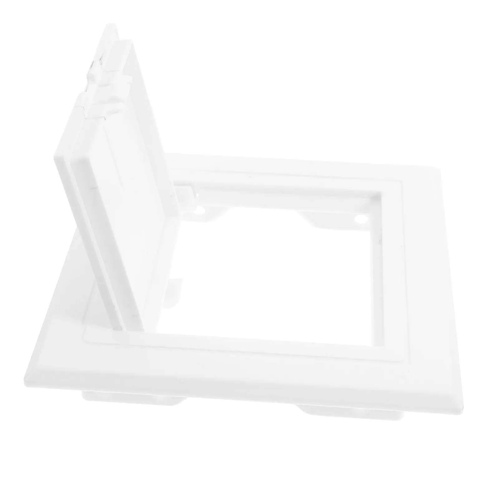 ABS Square Inspection Port Cover White Plastic Decorative Ceiling Access Door Panel Blank-Up Cover for Drywall Wall Access