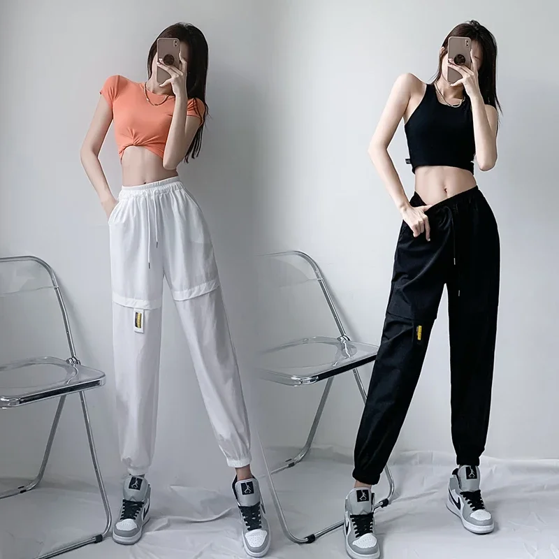 Ladies Fashion Casual Cargo Pants Women Clothes Girls Sweatpants Female Popular Joggers Clothing Broken Code Clearance