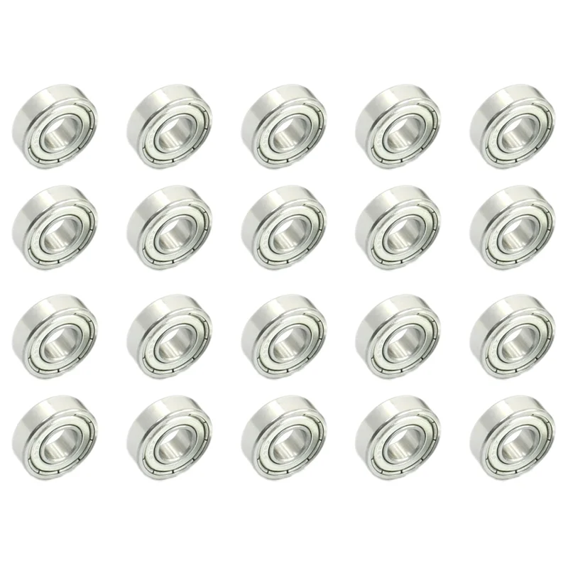 

B23B 8Mm X 19Mm X 6Mm Sealed Deep Groove Radial Ball Bearings 698Z 20 Pcs