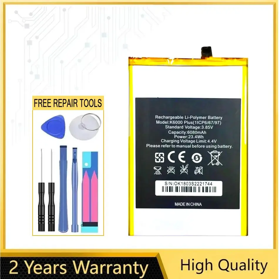 Batería K6000 PLUS para teléfono móvil Oukitel Plus