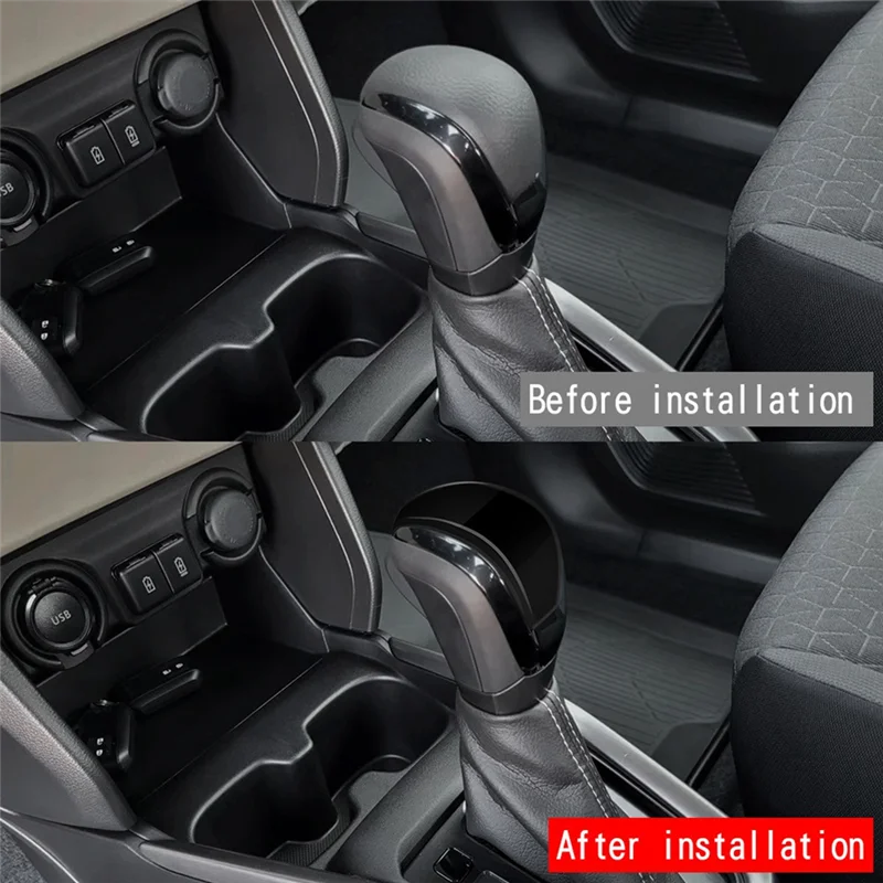 

Car Gear Head Trim Cover Shift Knob Trim Interior Accessories Forsuzuki Swift 2024 Glossy Black