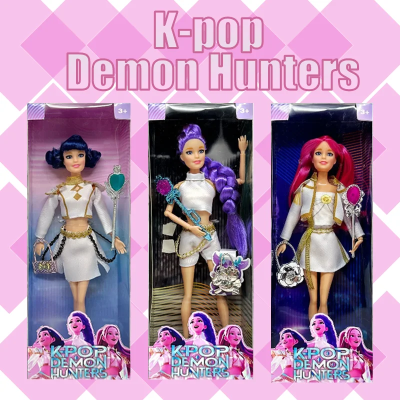 

Kpop Охотники на демонов Фигурка Игрушка Дерпи Тигр Руми Мира Зои Киска Тема Песня из красочных огней для фанатов Рождественские подарки