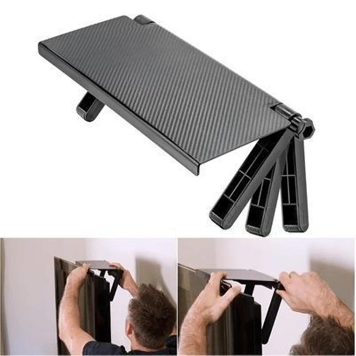 1 Piece Router Storage Rack, Punch-Free Set-Top Box Storage Rack Desktop Computer Monitor Storage Rack Screen Bracket