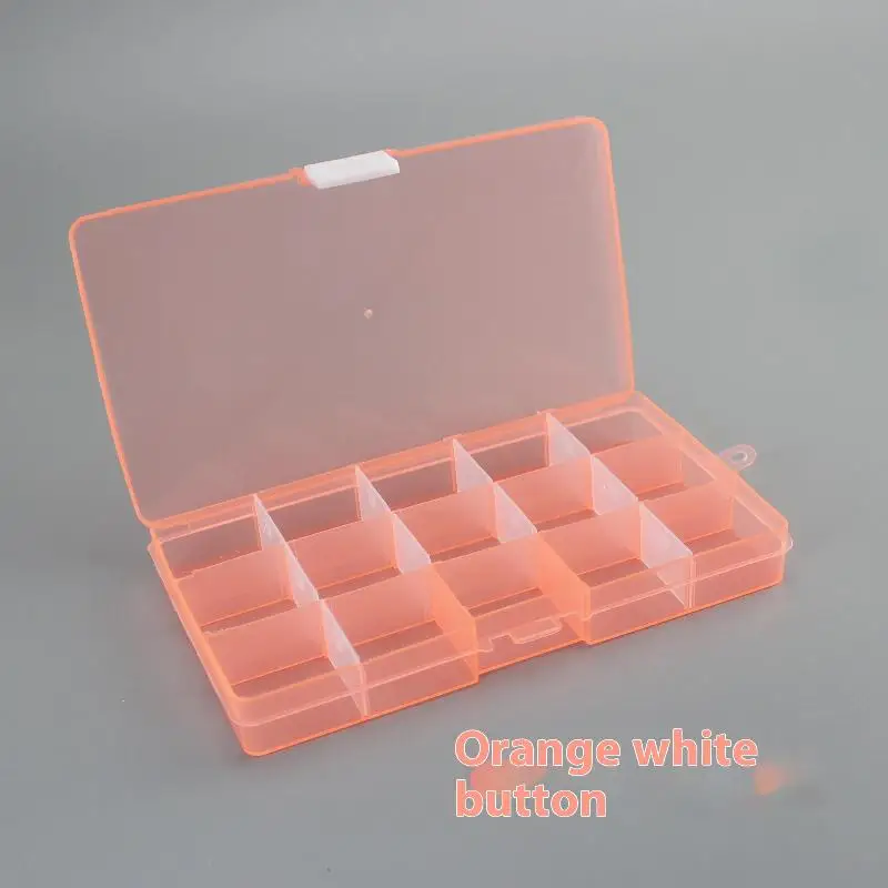 Practical Compartment Plastic Storage Box for Jewelry