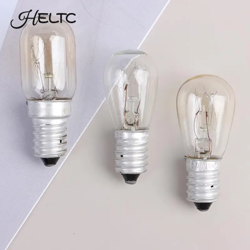 10/15/20/25W E14 Oven Light Bulb Halogen Oven Refrigerator Lamp High Temperature Resistant Safe Dryer Microwave Light Bulb