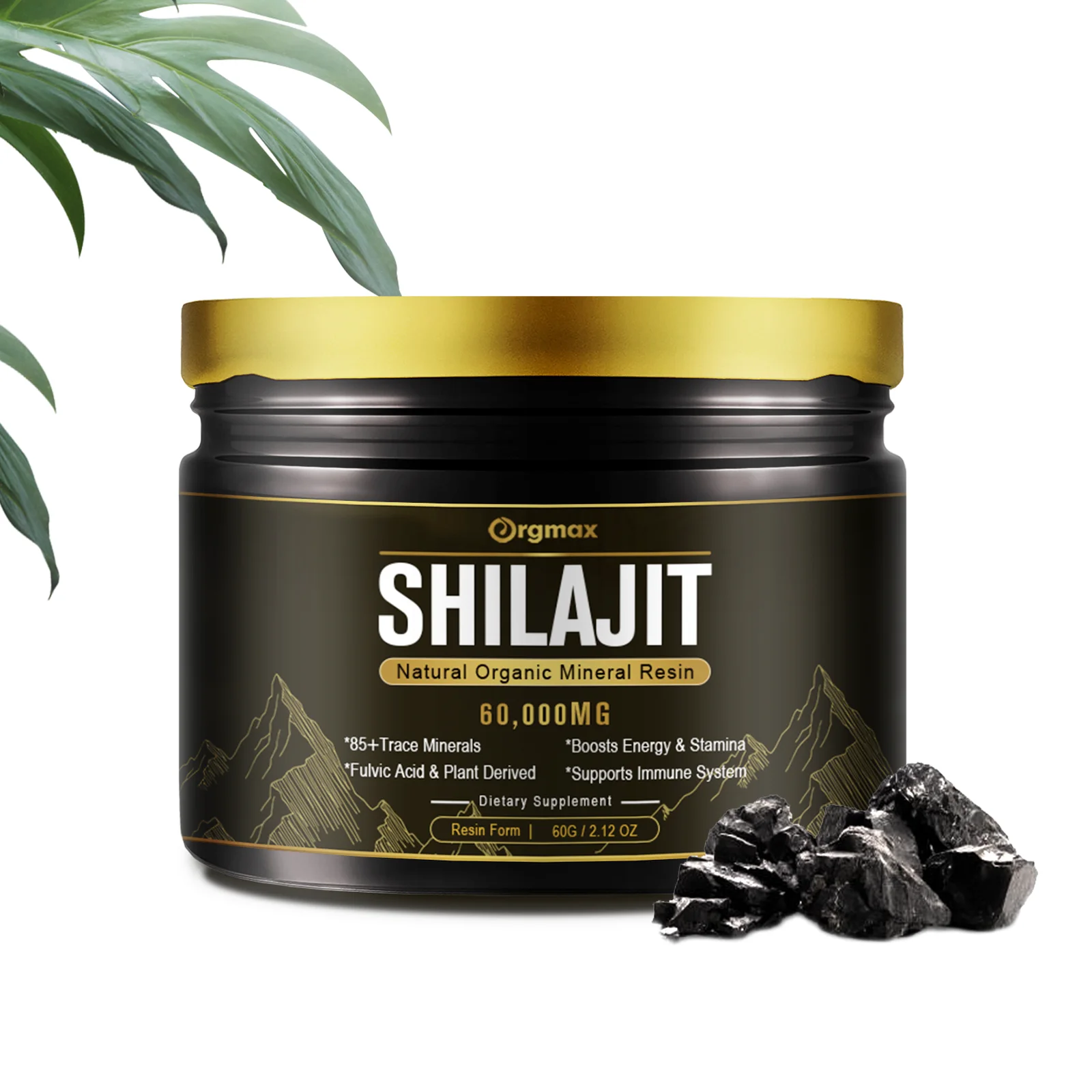 

Pure Shilajit Resin Himalaya Original Bitter Taste Skin Beauty&Health Female Hormone Shilajit with 85+ Trace Mineral&Fulvic Acid